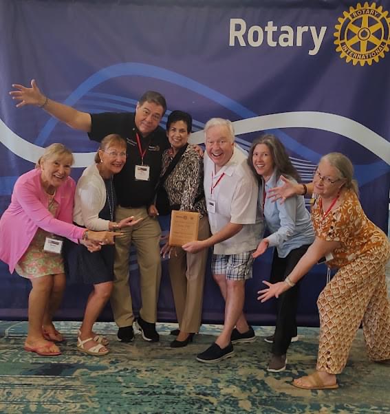 Good times, and well-deserved honors, at the District 6950 conference!